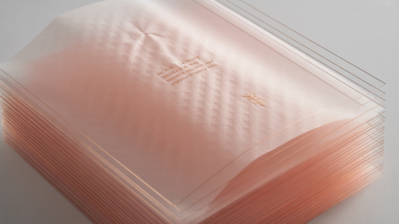 Transparent premium receipt texture